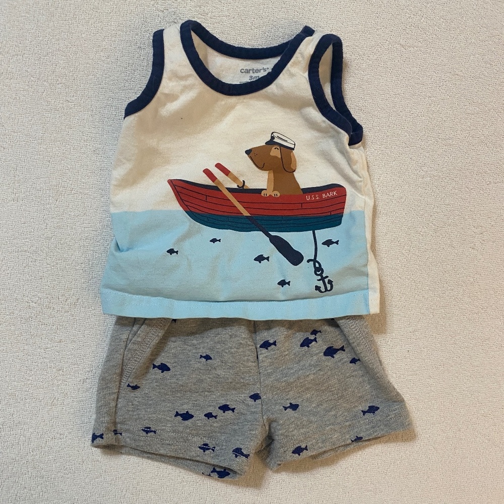 Carter’s Baby 2-Piece Dog Boat Tank & Short Set